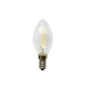 Ampoule LED vintage bougie E14 2W 120lm transparente