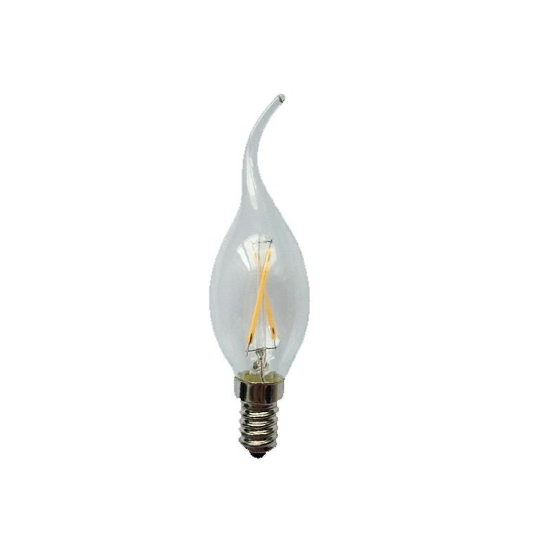 Ampoule LED coup de vent E14 3W 300lm transparent