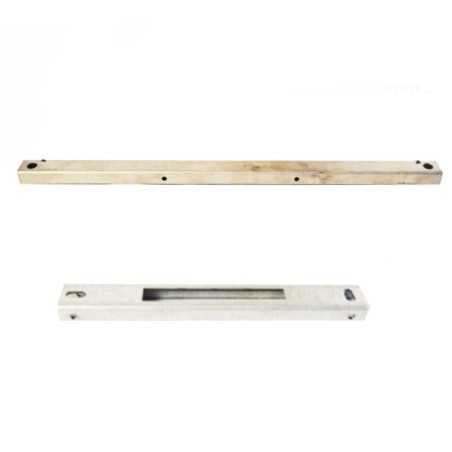 Support métallique 440x23x16h en fer brut 2 trous