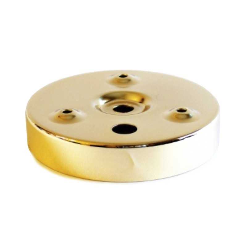 Support finition dorée ø100x22,50h mur ou plafond