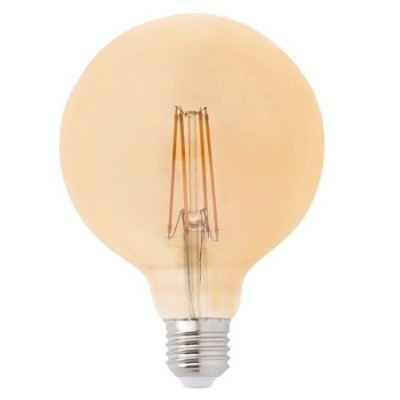 Ampoule LED globe vintage 125mm 4W 400Lm ambre