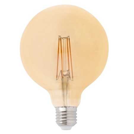 Ampoule LED vintage globe 125mm 4W 400Lm ambre