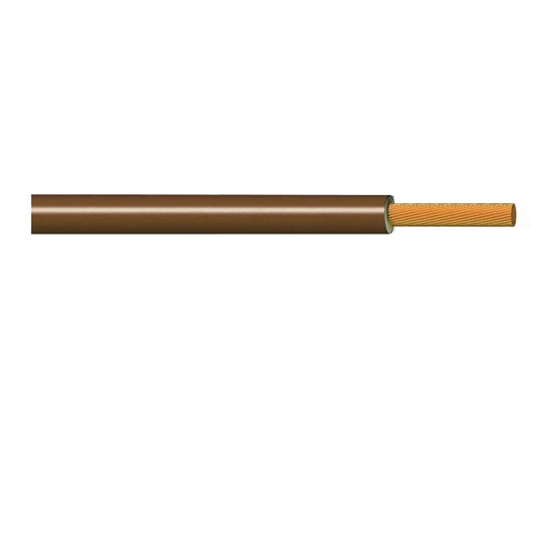 1 x 0,5 mm2 câble à téflon brun unipolaire