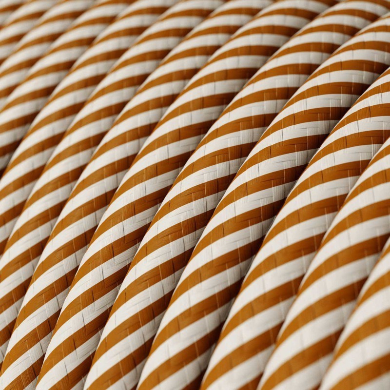 Câble décoratif textile à mètres  couleur glamour doré