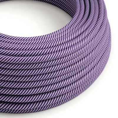 Cable decorativo textil a metros homologado lila hechizo