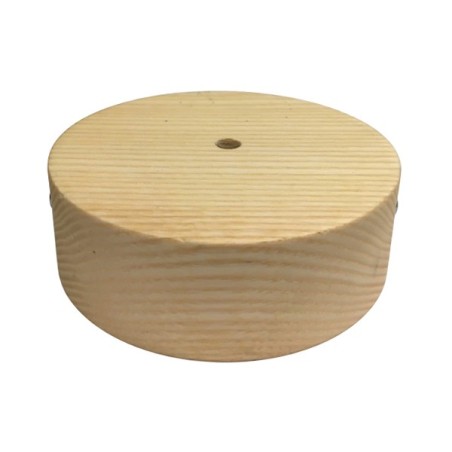 Support en bois mat de 88 mm de diamètre avec une sortie
