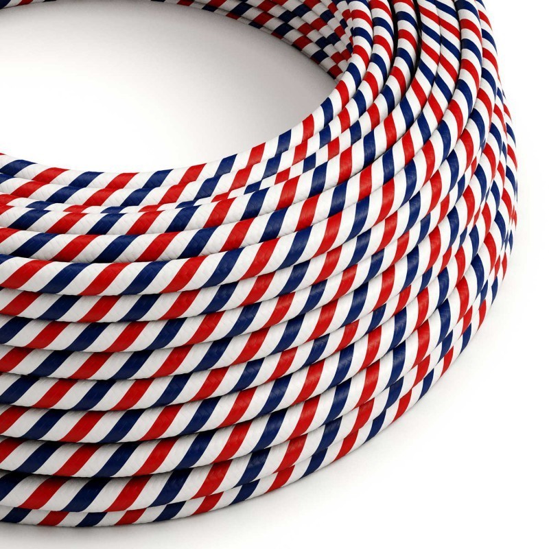 Câble décoratif textile à mètres homologué trois couleurs