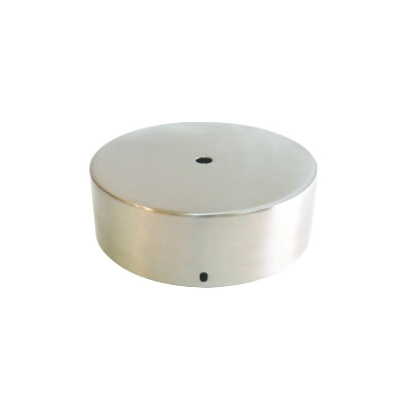 Support métallique en acier mat de 140 mm de diamètre et une sortie