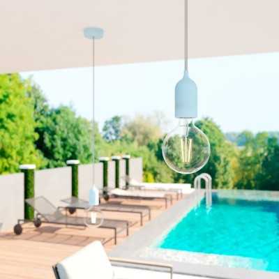 Kit douille extérieure E27 silicone IP65  | Accessoires Pour Lampes