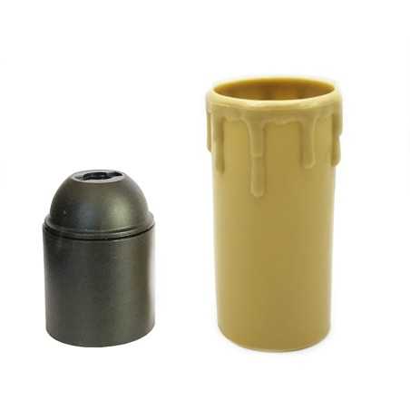 Douille E27 effet bougie rétro plusieurs couleurs | Accessoires Pour Lampes