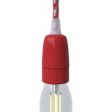 Douille E14 en porcelaine couleurs varièes