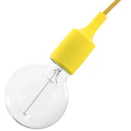 Cache-douille silicone avec douille E27 couleur gris