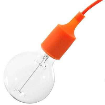 Cache-douille silicone avec douille E27 couleur gris