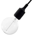 Cache-douille silicone avec douille E27 couleur gris