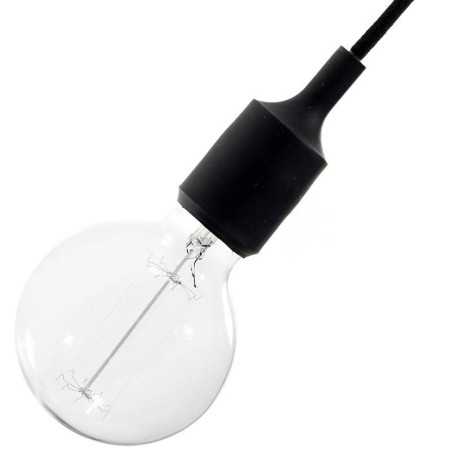 Cache-douille silicone avec douille E27 couleur gris