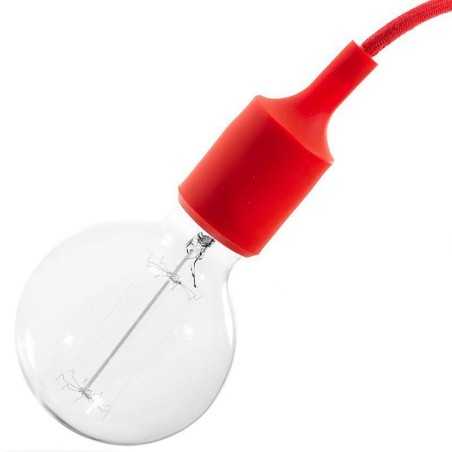 Cache-douille silicone avec douille E27 couleur gris