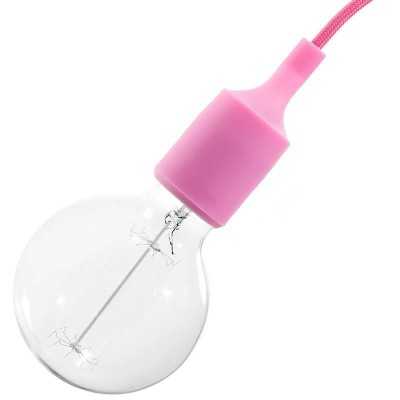 Cache-douille silicone avec douille E27 couleur gris