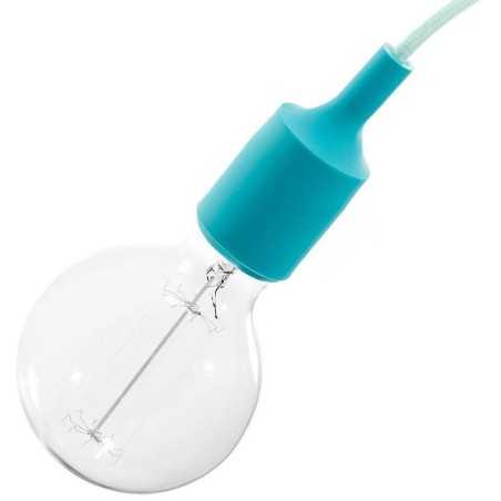 Cache-douille silicone avec douille E27 couleur gris