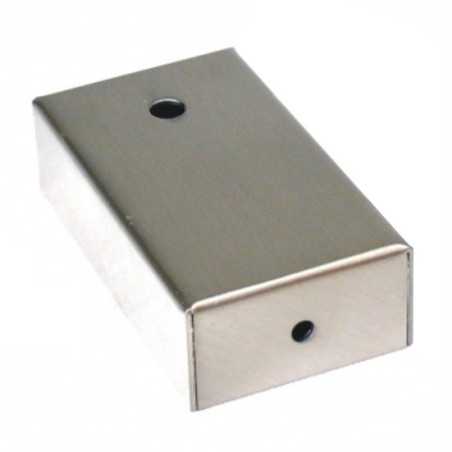 Base murale pour fabriquer un applique en acier mat de 90 mm.