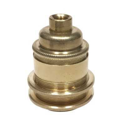Douille E27 anglaise métal double bague | Accessoires Pour Lampes