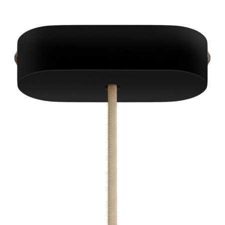 Support en bois de forme ovale 120mm pour lampes