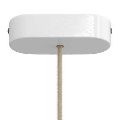 Support en bois de forme ovale 120mm pour lampes