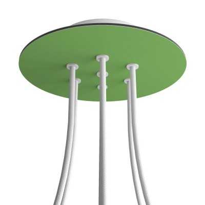 Rosace ronde 200 mm avec 7 trous | ACCESSOIRESPOURLAMPES.FR