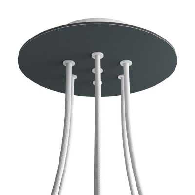 Rosace ronde 200 mm avec 7 trous | ACCESSOIRESPOURLAMPES.FR