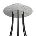 Rosace ronde 200 mm avec 7 trous | ACCESSOIRESPOURLAMPES.FR