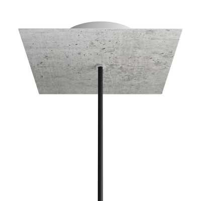 Support métallique carré 200mm x 200mm 1 sortie