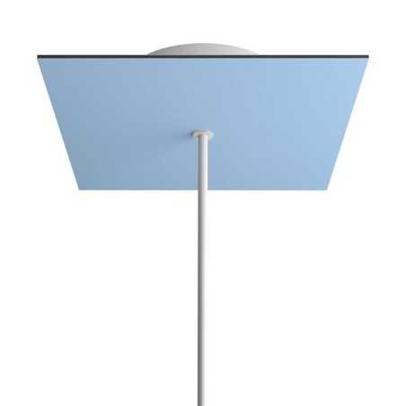 Support métallique carré 200mm x 200mm 1 sortie