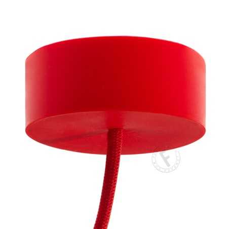 Pavillon décoratif silicone plat 81mm avec une sortie