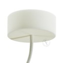 Pavillon décoratif silicone plat 81mm avec une sortie
