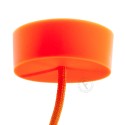 Pavillon décoratif silicone plat 81mm avec une sortie