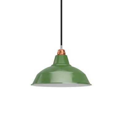 Abat-jour métallique émaillé en forme de cloche E27 de 30 cm | Pour suspensions