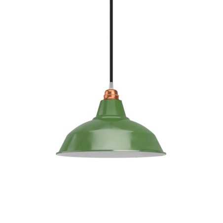 Abat-jour métallique émaillé en forme de cloche E27 de 30 cm | Pour suspensions