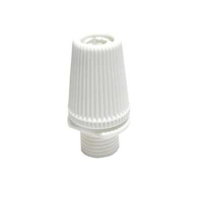 Serre-câble cannelé 10/100 pour câble décoratif
 Couleur-Blanc mat