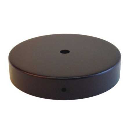 Support en métal de couleur noire de 120 mm de diamètre avec une sortie