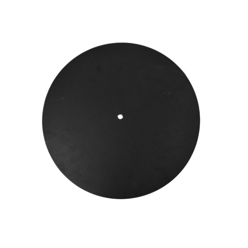 Abat-jour circulaire en métal plat noir diamètre 300mm