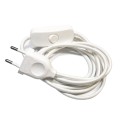 Kit de connexion textile avec interrupteur et fiche 2 m | AccessoiresPourLampes.fr