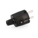 Fiche Schuko 10 / 16A en caoutchouc pour lampes