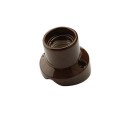 Lampe inclinée avec socle porcelaine pour murs E27