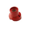 Lampe inclinée avec socle porcelaine pour murs E27