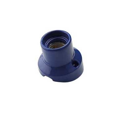 Lampe inclinée avec socle porcelaine pour murs E27