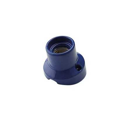 Lampe inclinée avec socle porcelaine pour murs E27