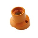 Lampe inclinée avec socle porcelaine pour murs E27
