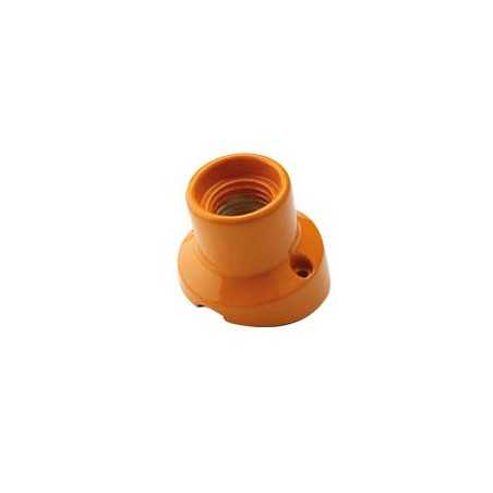 Lampe inclinée avec socle porcelaine pour murs E27