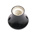 Lampe applique type socle plastique droit blanc por E27