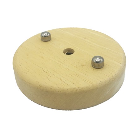 Support en bois diamètre 100 mm x 20 mm un trou