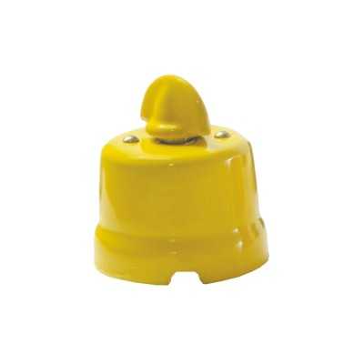 Interrupteur en porcelaine avec bouton rotatif